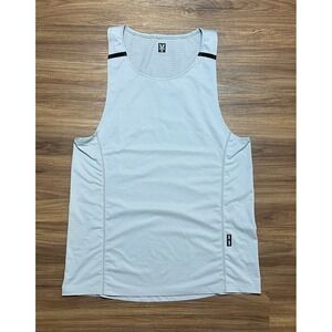 ASRV Men's 3D Lite 2.0 Lycra Pro Singlet Performance Tank Grey Size M